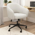 Fabric Swivel Desk Chair with Adjustable Height