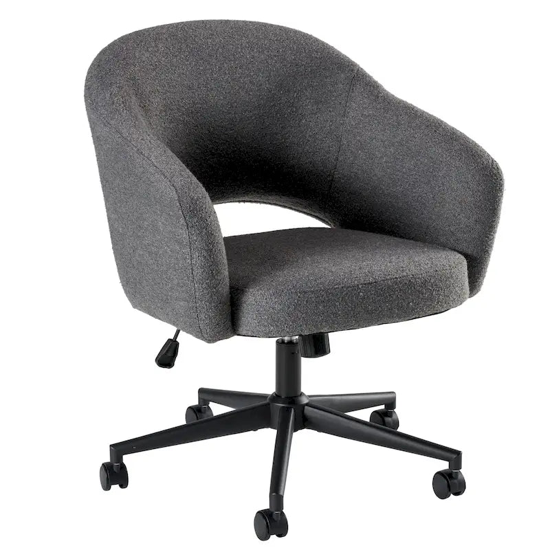 Fabric Swivel Desk Chair with Adjustable Height
