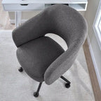 Fabric Swivel Desk Chair with Adjustable Height