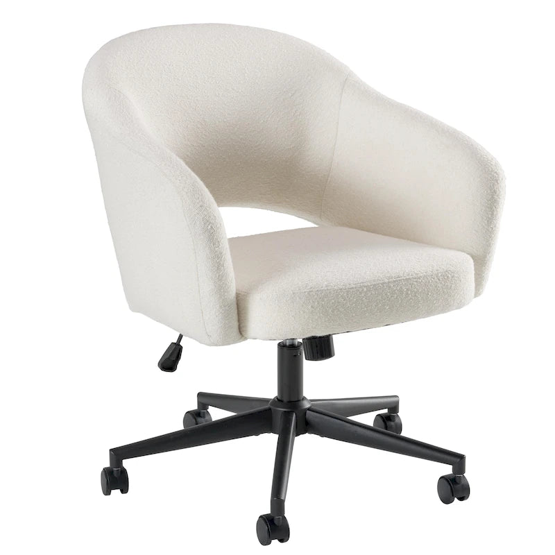 Fabric Swivel Desk Chair with Adjustable Height