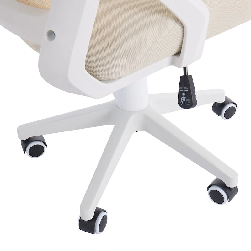 Εργονομική καρέκλα γραφείου μεσαίας πλάτης από δίχτυ, με μπράτσα