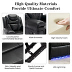 Manual Reclining Loveseat with Storage and Cup Holders