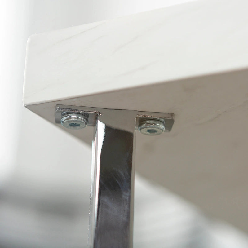 Couchtisch mit X-Gestell aus Metall