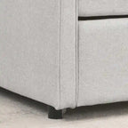 Letto da giorno singolo imbottito con letto estraibile singolo