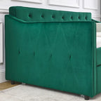 Letto da giorno singolo imbottito con letto estraibile singolo
