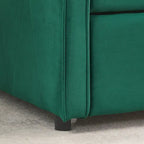 Letto da giorno singolo imbottito con letto estraibile singolo