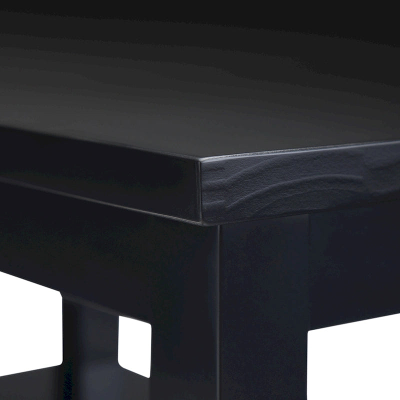 14-Inch Wide Narrow Side Table with Drawer and Open Shelf