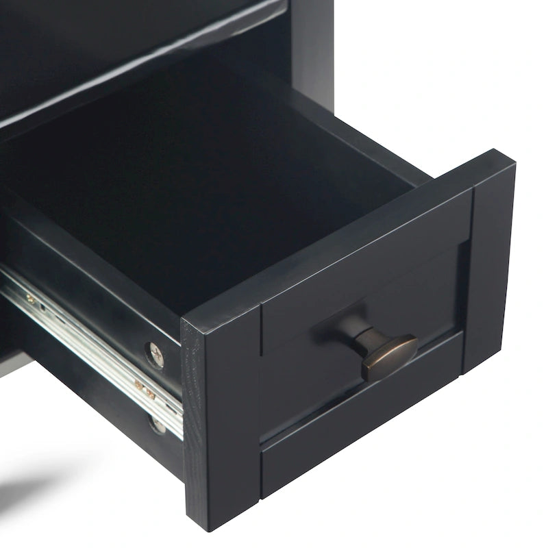 Tavolino laterale stretto largo 14 pollici con cassetto e ripiano aperto