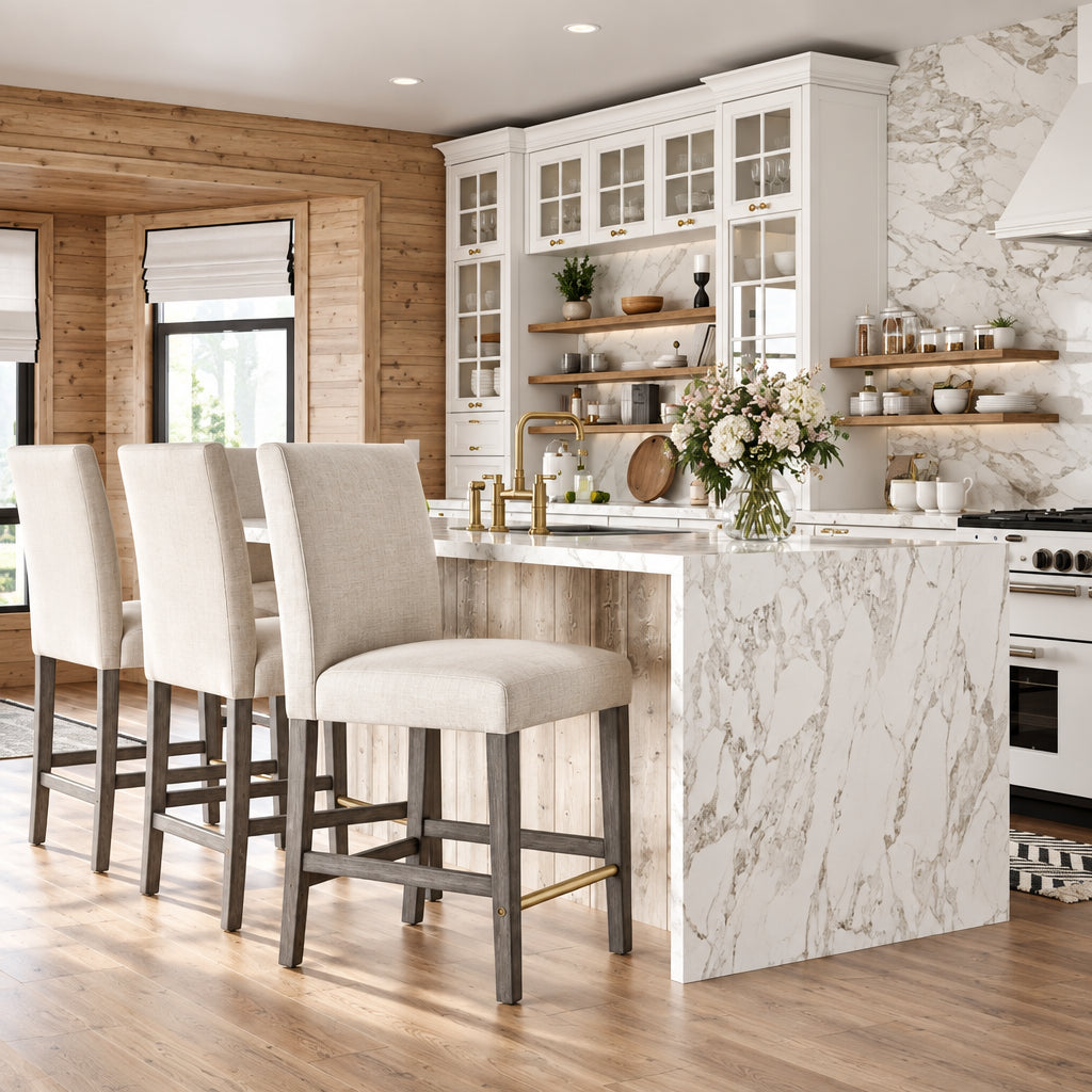 Laura Upholstered 25 Counter Height Bar Stool