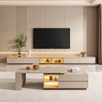 Modern Rectangular Extendable Coffee Table with Drawer Storage