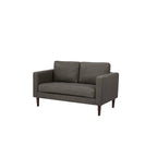 Loveseat-Sofa aus Kunstleder mit Holzbeinen