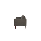Loveseat-Sofa aus Kunstleder mit Holzbeinen