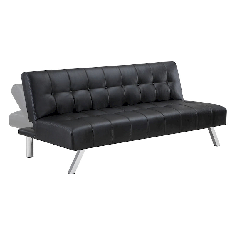 Convertible Futon Sofa with Metal Legs