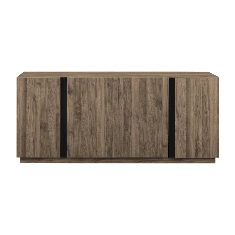 Sideboard mit vier Türen, 70 Zoll, und verstellbaren Einlegeböden