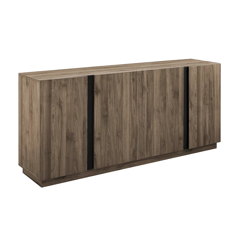 Sideboard mit vier Türen, 70 Zoll, und verstellbaren Einlegeböden