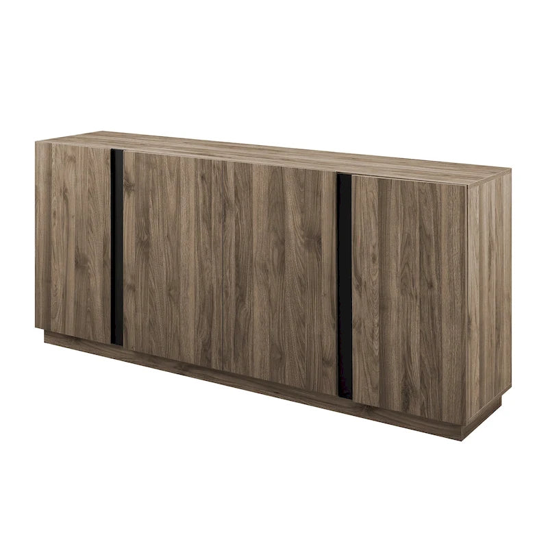 Sideboard mit vier Türen, 70 Zoll, und verstellbaren Einlegeböden