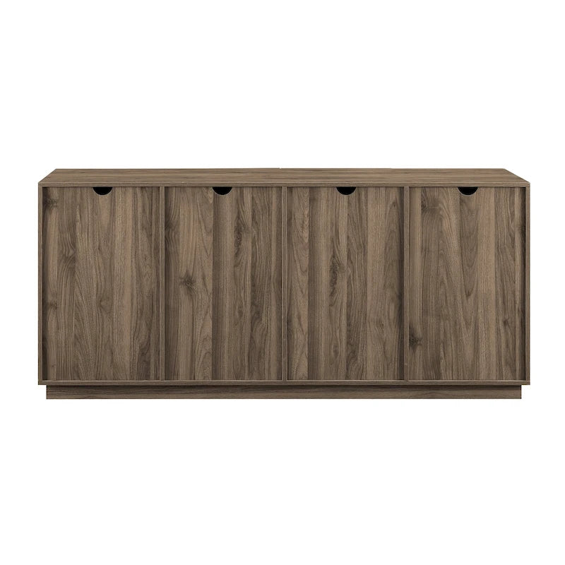 Sideboard mit vier Türen, 70 Zoll, und verstellbaren Einlegeböden