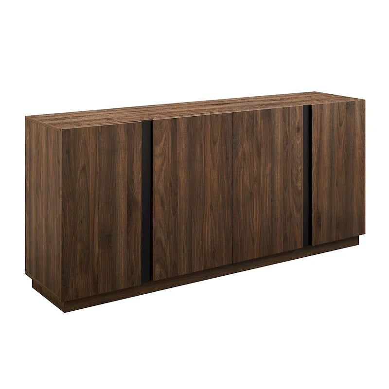 Sideboard mit vier Türen, 70 Zoll, und verstellbaren Einlegeböden