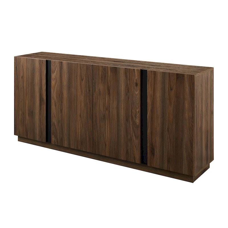 Sideboard mit vier Türen, 70 Zoll, und verstellbaren Einlegeböden