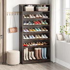 Tall Open-Shelf Shoe Storage Cabinet