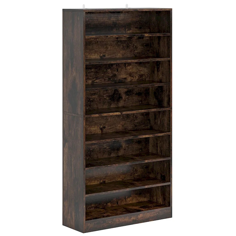 Tall Open-Shelf Shoe Storage Cabinet