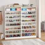 Tall Open-Shelf Shoe Storage Cabinet