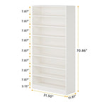 Tall Open-Shelf Shoe Storage Cabinet