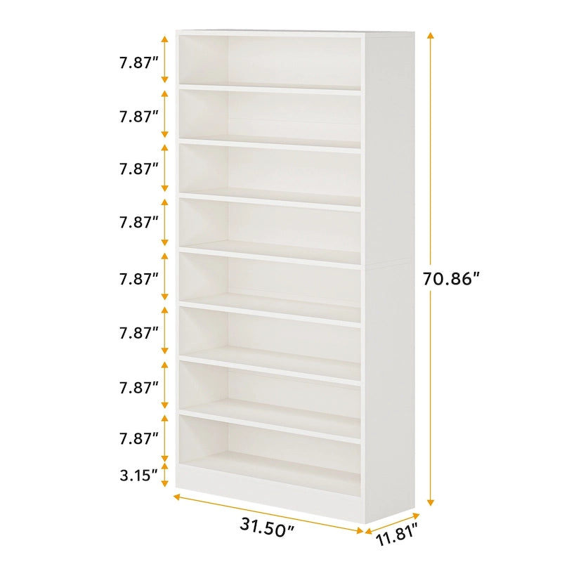 Tall Open-Shelf Shoe Storage Cabinet
