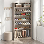 Tall Open-Shelf Shoe Storage Cabinet