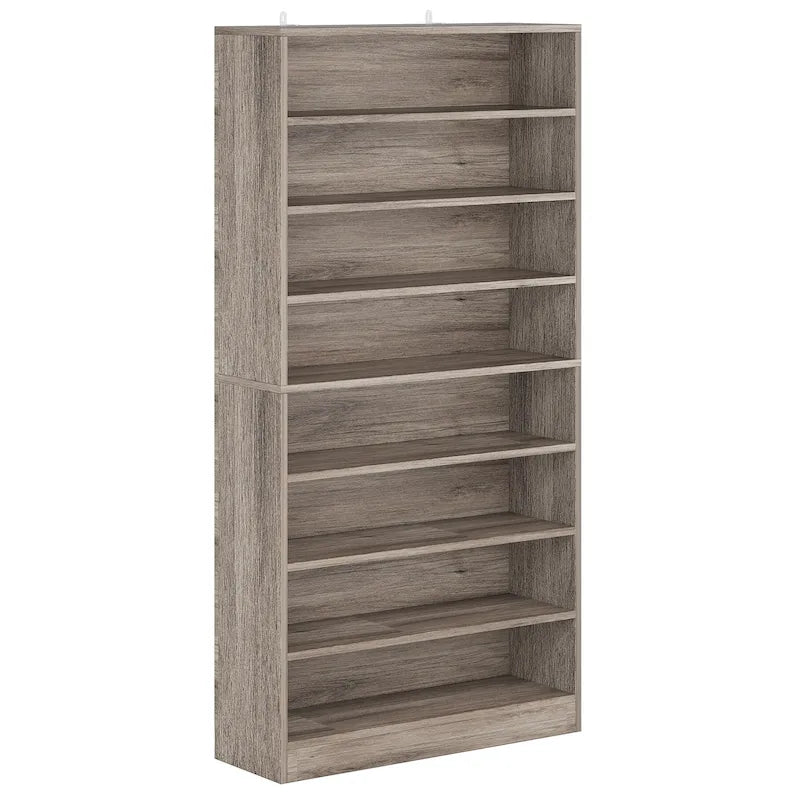 Tall Open-Shelf Shoe Storage Cabinet