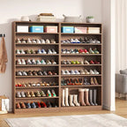 Tall Open-Shelf Shoe Storage Cabinet
