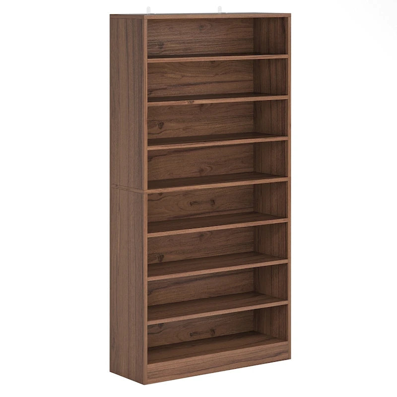 Tall Open-Shelf Shoe Storage Cabinet