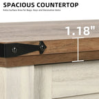 Console Table with 2 Drawers and Cabinet Storage