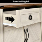 Console Table with 2 Drawers and Cabinet Storage