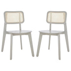 Stühle aus Rohrgeflecht, 2er-Set