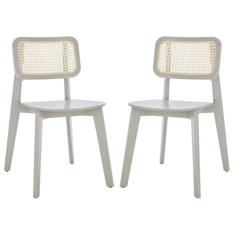 Stühle aus Rohrgeflecht, 2er-Set