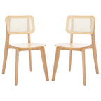 Stühle aus Rohrgeflecht, 2er-Set