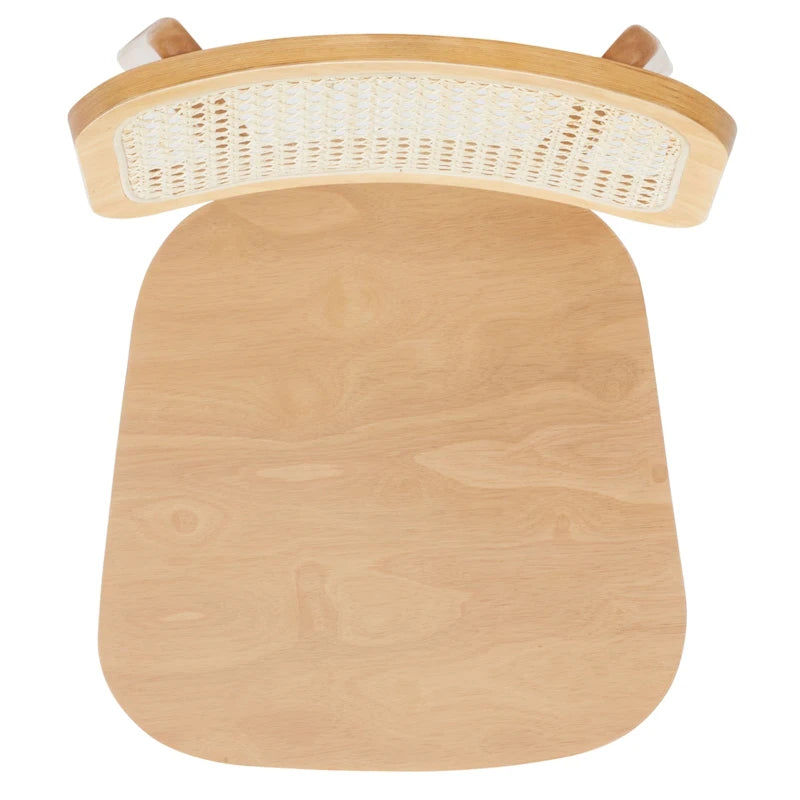 Stühle aus Rohrgeflecht, 2er-Set