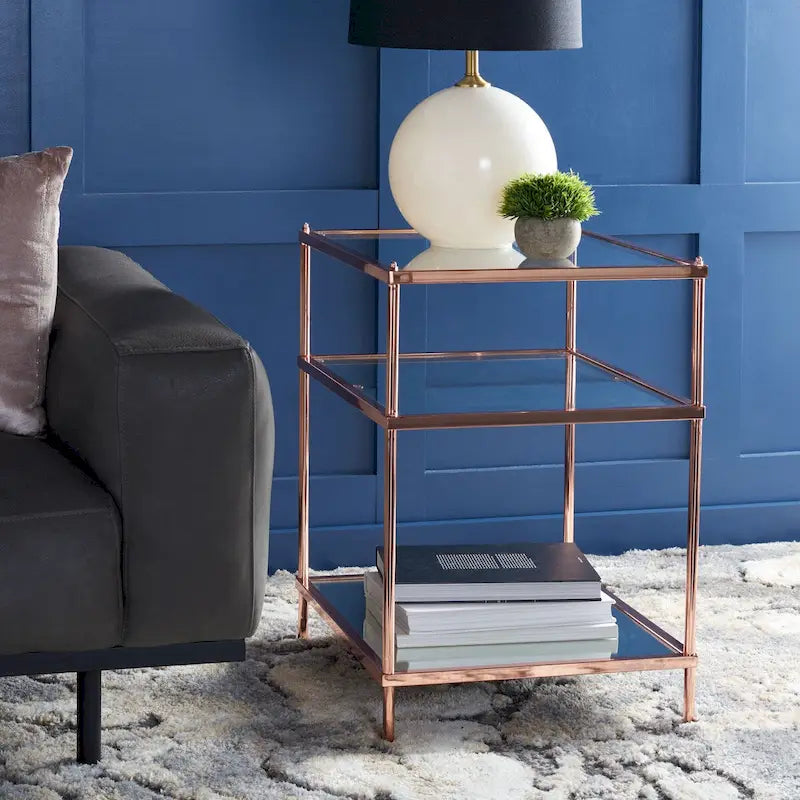 3-Tier Glass Accent Table