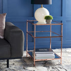 3-Tier Glass Accent Table