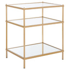 3-Tier Glass Accent Table