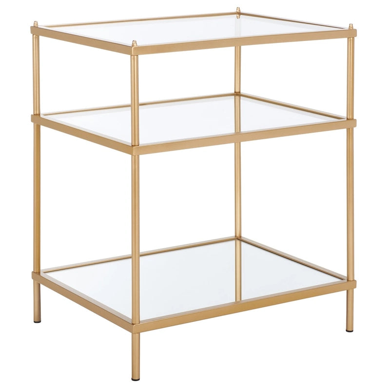 3-Tier Glass Accent Table