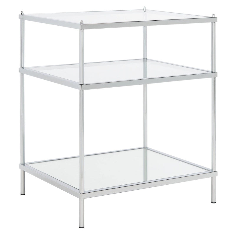 3-Tier Glass Accent Table