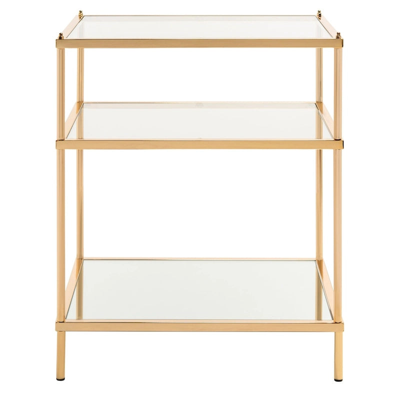 3-Tier Glass Accent Table