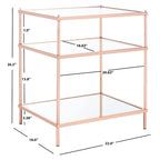 3-Tier Glass Accent Table