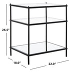3-Tier Glass Accent Table