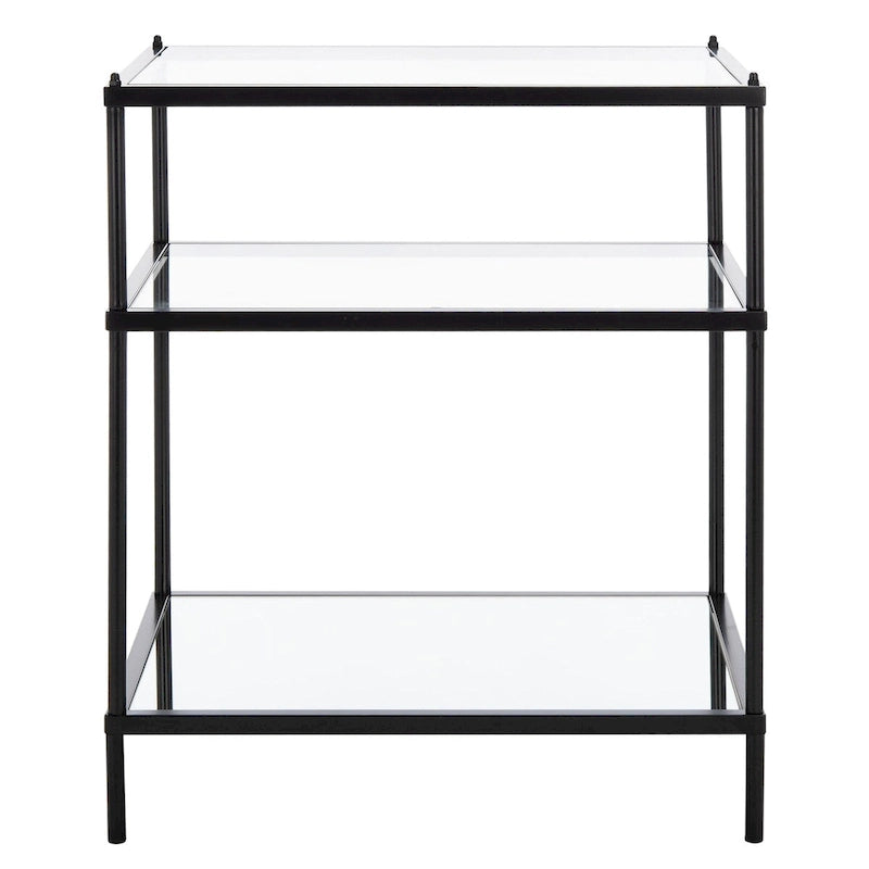 3-Tier Glass Accent Table