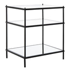 3-Tier Glass Accent Table