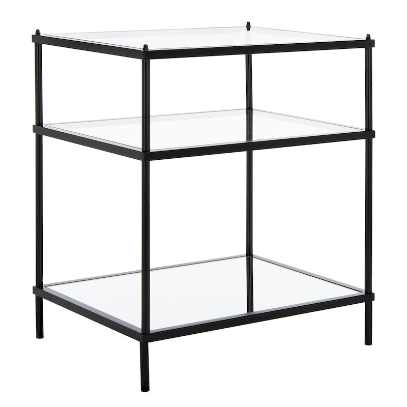 3-Tier Glass Accent Table