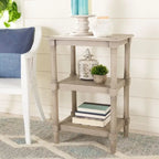 SAFAVIEH Elmira 3-Shelf Accent Table - 19.8 W x 15 L x 30 H - 20Wx15Dx30H